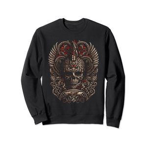 Mexican Aztec King Skull Sweatshirt